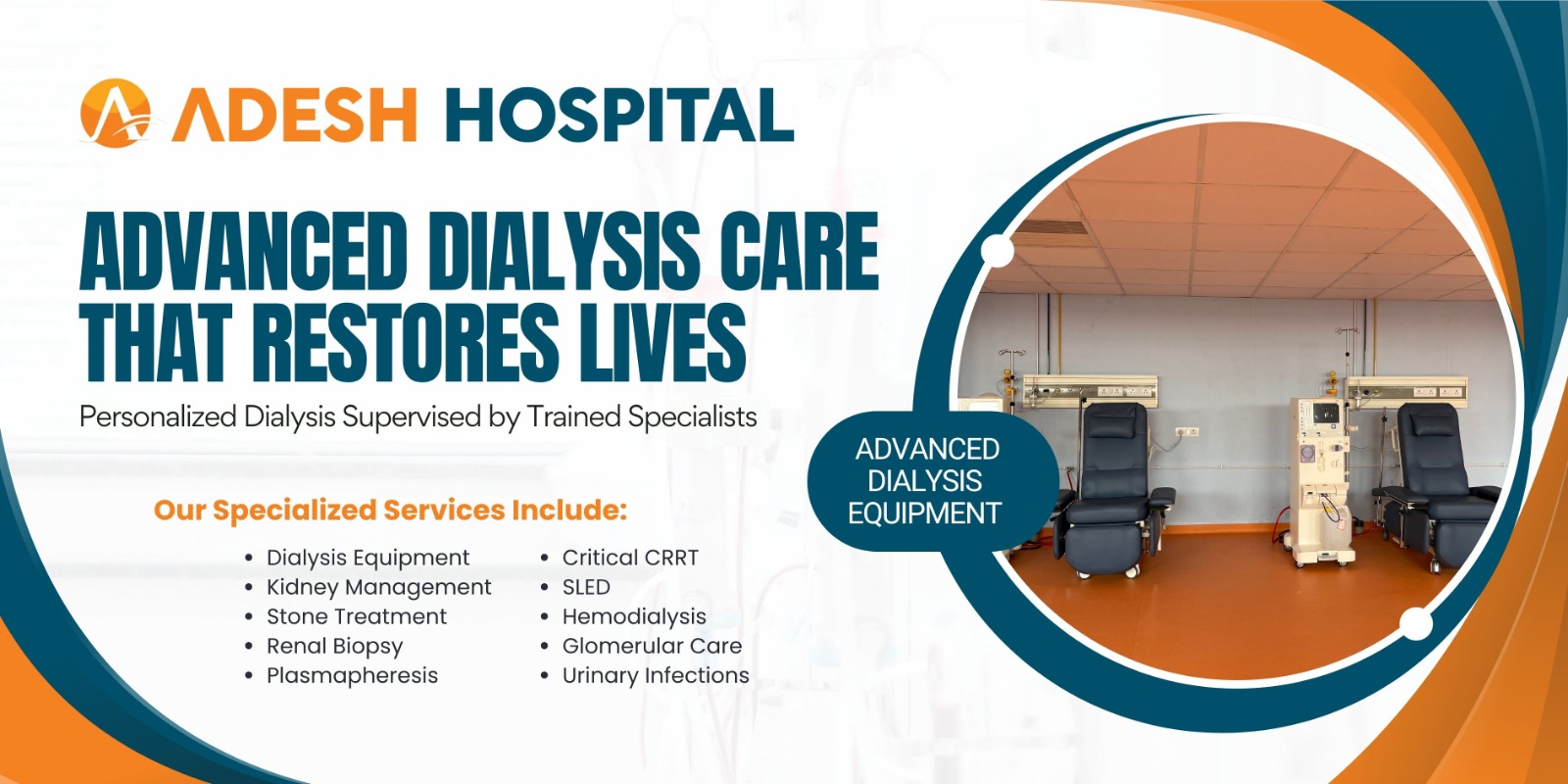 Advanced Dialysis Care That Restores Lives – At Adesh Hospital
