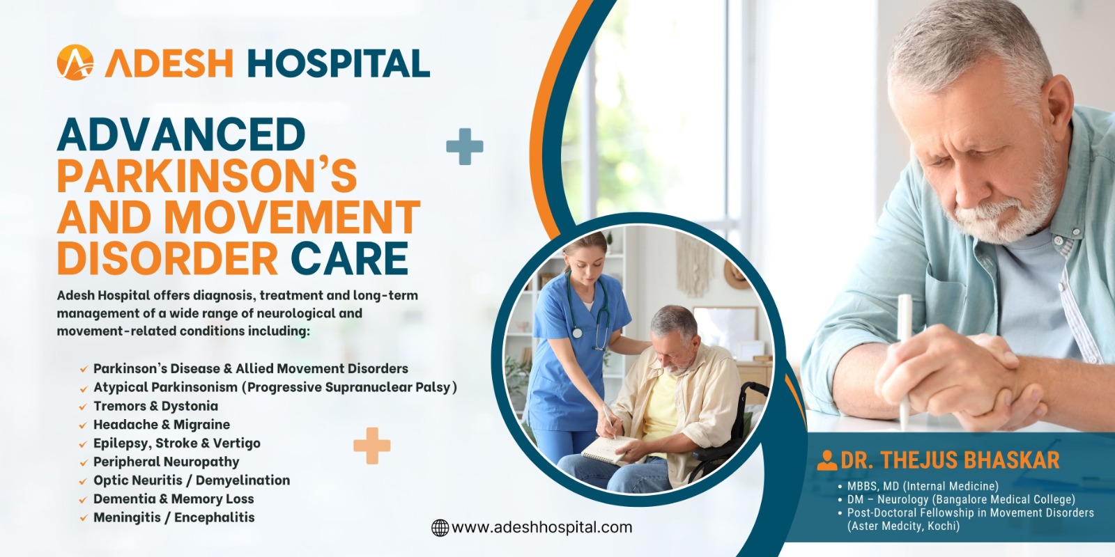 Restoring Movement, Restoring Confidence: Advanced Parkinson’s & Movement Disorder Care Now at Adesh Hospital Bathinda