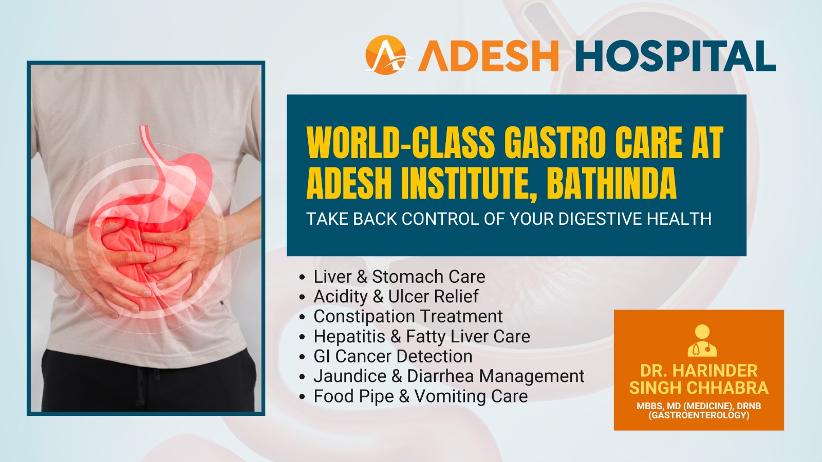 World-Class Gastro Care at Adesh Institute, Bathinda —Take Back Control of Your Digestive Health