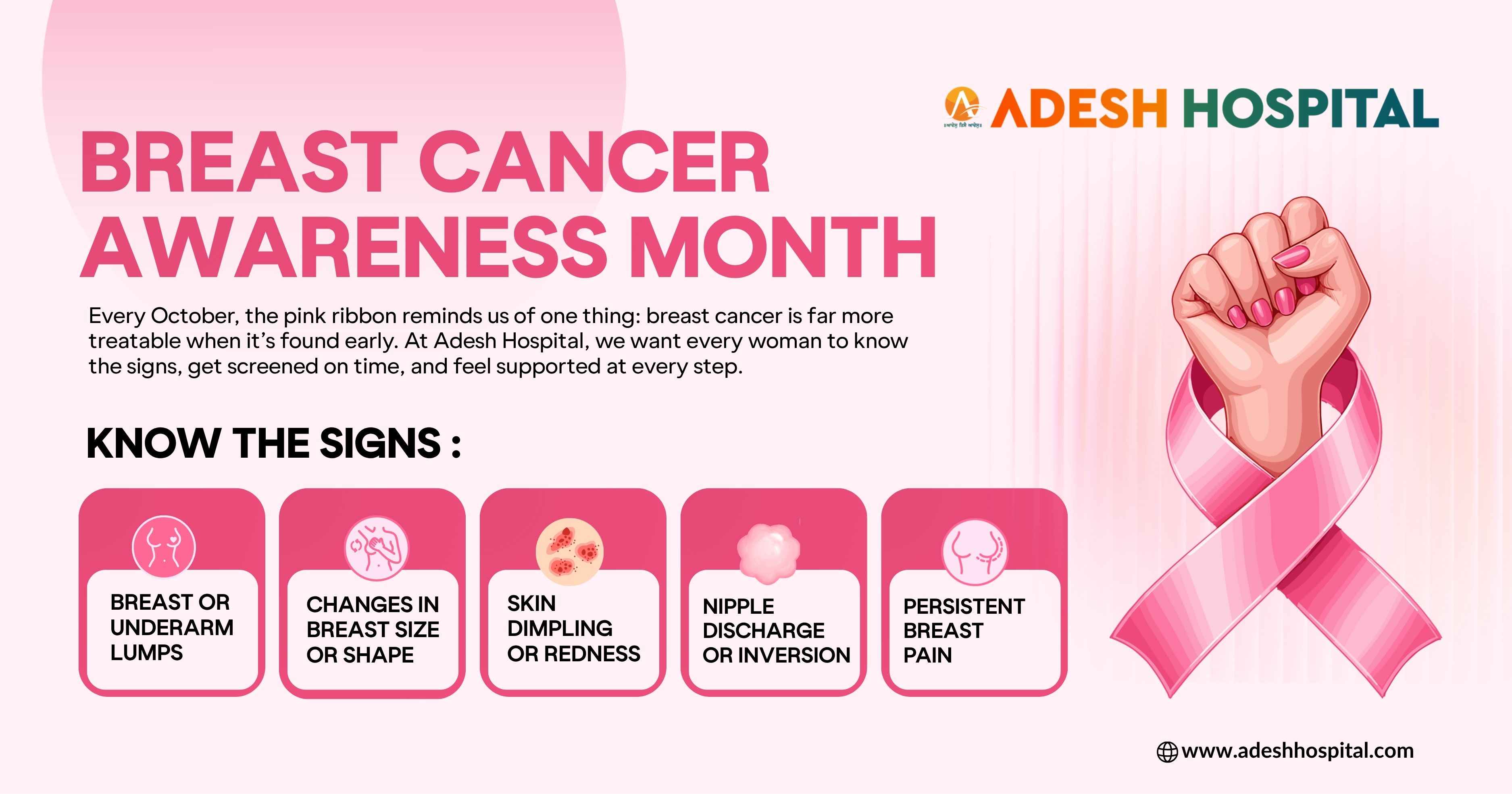 Breast Cancer Awareness Month: More Awareness. Earlier Detection. Greater Hope.